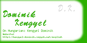 dominik kengyel business card